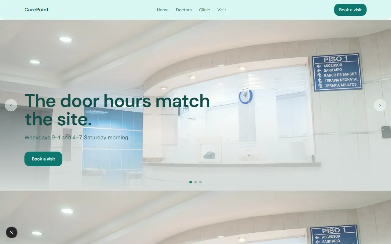 CarePoint storefront preview